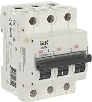 Выключатель автоматический IEK ARMAT M10N 3п 1А C 10кА картинка